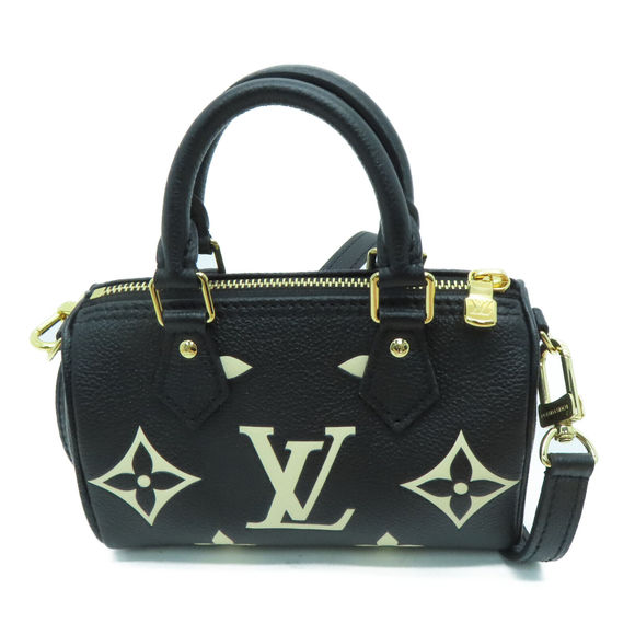 Louis Vuitton LV GHW Nano Speedy 2way Shoulder Handbag Monogram Empreinte - Picture 2 of 12